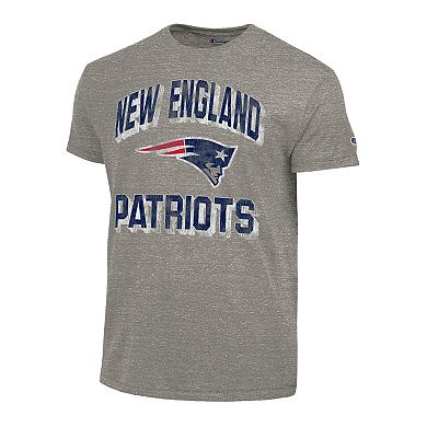Men's Champion Heather Charcoal New England Patriots Ultimate Tri-Blend T-Shirt