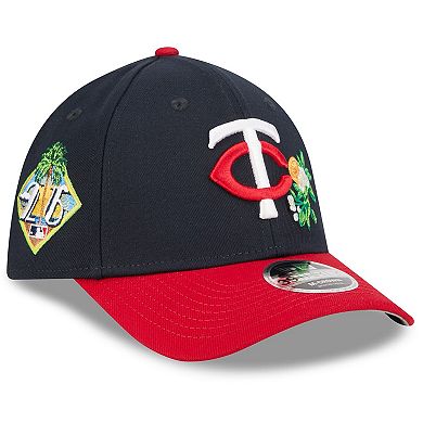 Men's New Era Navy/Red Minnesota Twins 2026 Spring Training M-Crown 39THIRTY Flex Hat