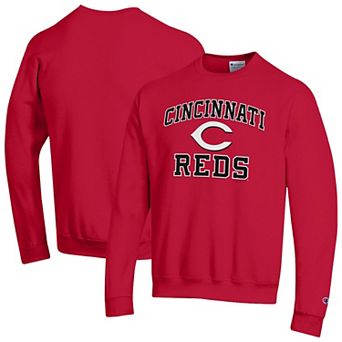 Men's Champion Red Cincinnati Reds Heart & Soul Powerblend Sweatshirt