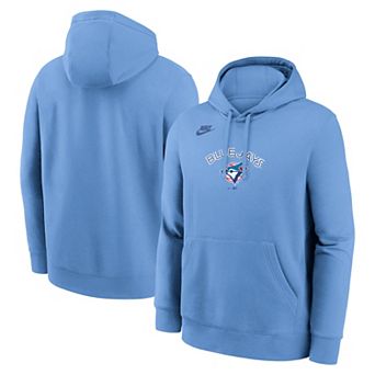 Men's Nike Powder Blue Toronto Blue Jays Cooperstown Collection Wordmark Club Hoodie