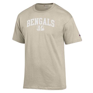 Men's Champion Oatmeal Cincinnati Bengals Jersey T-Shirt