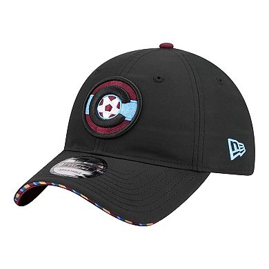 Men's New Era Black Colorado Rapids 2026 Jersey Hook 9TWENTY Adjustable Hat