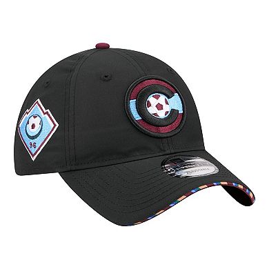 Men's New Era Black Colorado Rapids 2026 Jersey Hook 9TWENTY Adjustable Hat