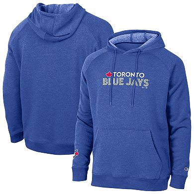 Men's Champion Royal Toronto Blue Jays Triumph Tri-Blend Raglan Hoodie