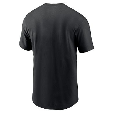 Men's Nike Black Seattle Mariners Alternate Wordmark T-Shirt