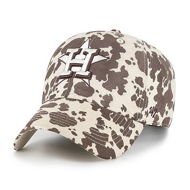 Women's '47 Natural Houston Astros Bessie Clean Up Adjustable Hat