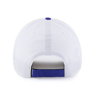 Men's '47 White/Royal Kansas City Royals Vista Mini Clean Up brrr° Adjustable Hat