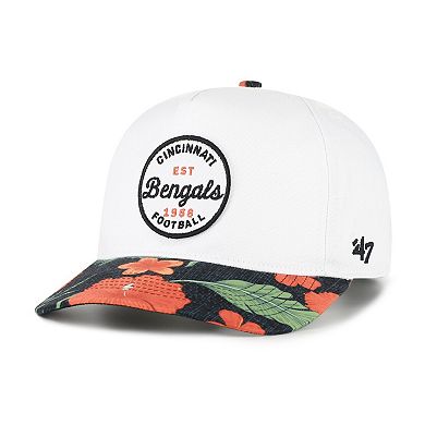 Men's '47 White/Black Cincinnati Bengals Beach Side Hitch Adjustable Hat