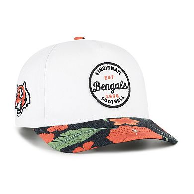 Men's '47 White/Black Cincinnati Bengals Beach Side Hitch Adjustable Hat