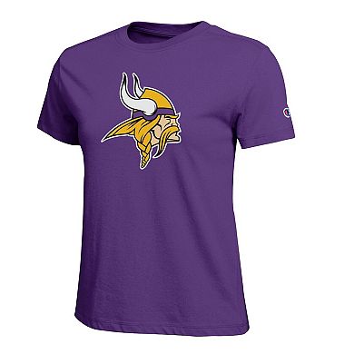 Women's Champion Purple Minnesota Vikings Logo T-Shirt