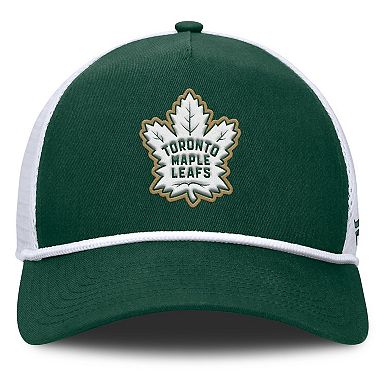 Men's Fanatics Green/White Toronto Maple Leafs Bermuda A-Frame Adjustable Hat