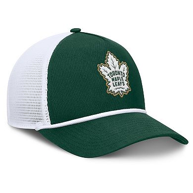 Men's Fanatics Green/White Toronto Maple Leafs Bermuda A-Frame Adjustable Hat