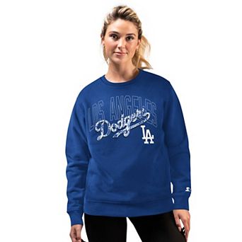 Women's Starter Royal Los Angeles Dodgers Lace Classic Sweatshirt