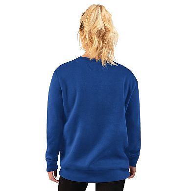 Women's Starter Royal Los Angeles Dodgers Lace Classic Sweatshirt