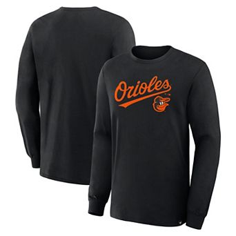 Men's Fanatics Black Baltimore Orioles Lock-Up Legacy Long Sleeve T-Shirt