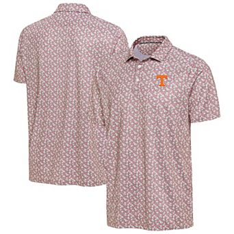 Men's Antigua Pink Tennessee Volunteers Desert Dry Dogwood Polo