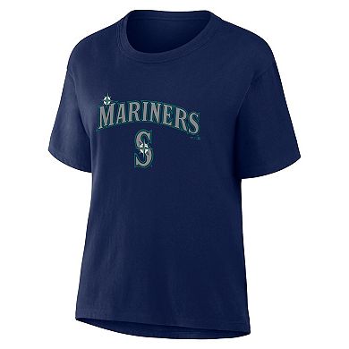 Women's Fanatics Navy Seattle Mariners Lockup Legacy T-Shirt