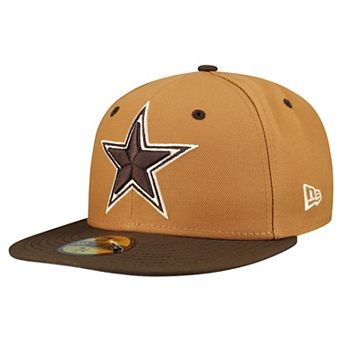 Men's New Era Light Brown/Dark Brown Dallas Cowboys Two-Tone Walnut 59FIFTY Fitted Hat