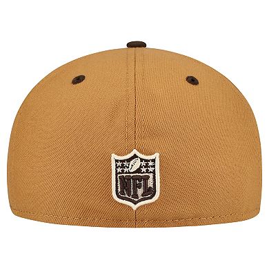 Men's New Era Light Brown/Dark Brown Dallas Cowboys Two-Tone Walnut 59FIFTY Fitted Hat