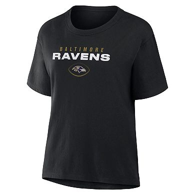 Women's Fanatics Black Baltimore Ravens Fade Legacy T-Shirt