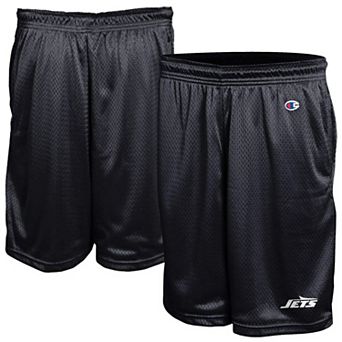 Men's Champion Black New York Jets Classic Mesh Shorts