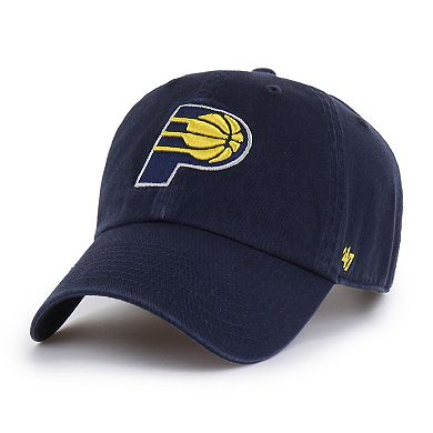 Men's '47 Navy Indiana Pacers Core Logo Clean Up Adjustable Hat