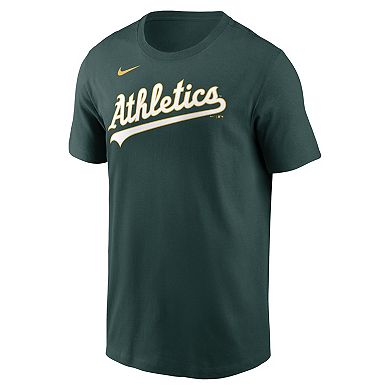 Men's Nike Nick Kurtz Green Athletics Name & Number T-Shirt