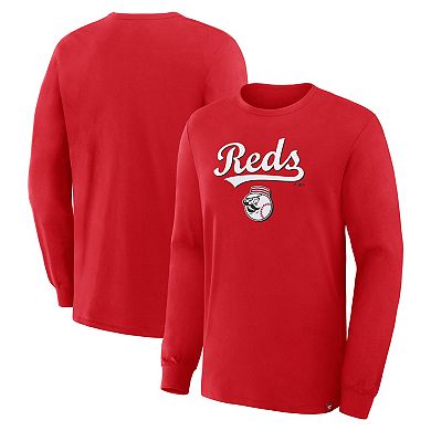 Men's Fanatics Red Cincinnati Reds Lock-Up Legacy Long Sleeve T-Shirt