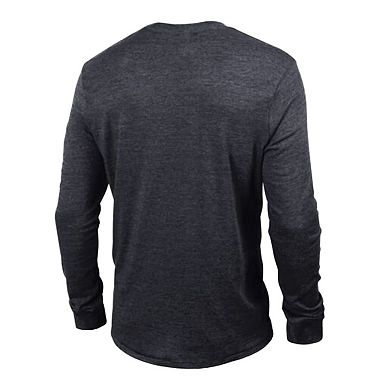 Men's Champion Heather Black Philadelphia Eagles Ultimate Tri-Blend Long Sleeve T-Shirt