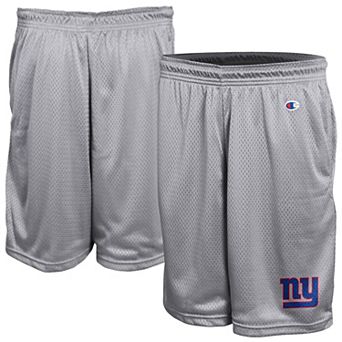 Men's Champion Gray New York Giants Classic Mesh Shorts