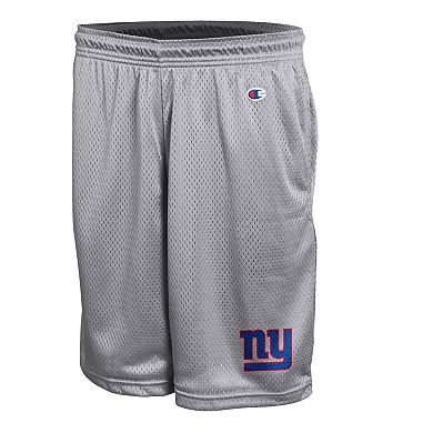 Men's Champion Gray New York Giants Classic Mesh Shorts