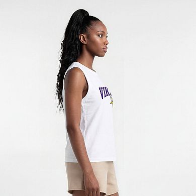 Women's Champion White Minnesota Vikings Muscle Tank Top