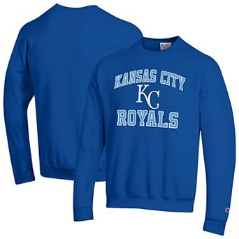 Men's Champion Royal Kansas City Royals Heart & Soul Powerblend Sweatshirt