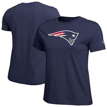 Women's Champion Navy New England Patriots Logo T-Shirt
