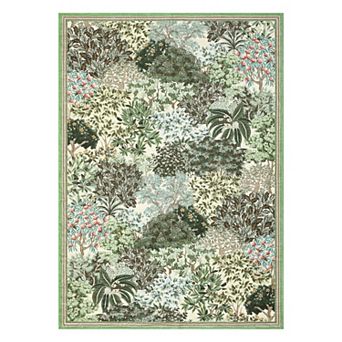 Garvee Modern Machine Washable Pastoral Botanical Area Rug for Living Room Non Slip Rug for Kitchen