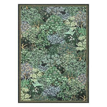 Garvee Modern Machine Washable Pastoral Botanical Area Rug for Living Room Non Slip Rug for Kitchen