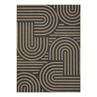 Garvee Geometric Area Rug Machine Washable Non Slip Low Pile Carpet for Modern Living Room Bedroom