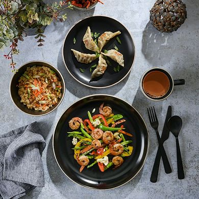 Gibson Home Rockaway 32 Piece Dinnerware Set