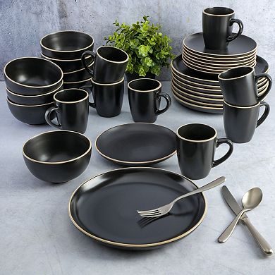 Gibson Home Rockaway 32 Piece Dinnerware Set