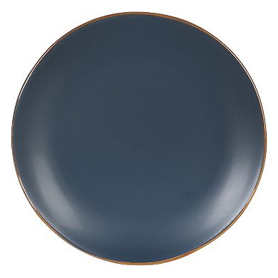 Gibson Home Hazeltine 16 Piece Plates and Bowls Dishes Stoneware Ceramic Dinnerware Set