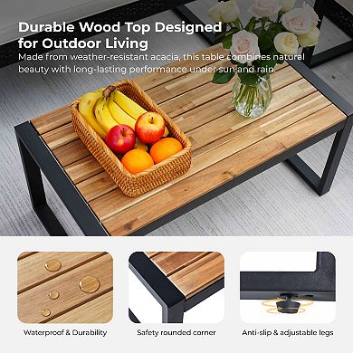 CEWOR 4-Person Outdoor Dining Set