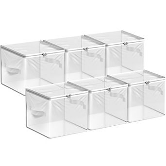 Sorbus Clear Storage Cube with Zipper & Handles for Clothes, Bedding, Closets, Bedrooms & More