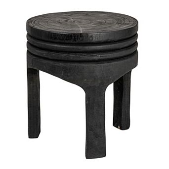 Hello Honey Paulownia Wood Carved Stool