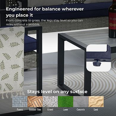 CEWOR 4-Person Outdoor Dining Set