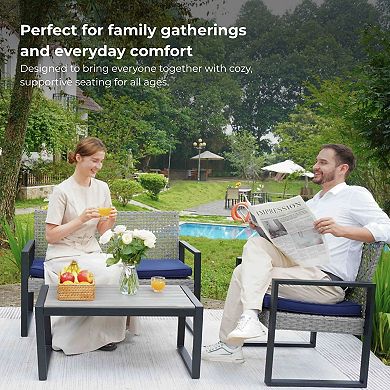 CEWOR 4-Person Outdoor Dining Set