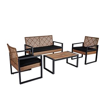 CEWOR 4-Person Outdoor Dining Set