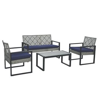 CEWOR 4-Person Outdoor Dining Set