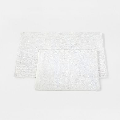 Urban Loft 100% Cotton Tufted Non-Skid Reversible Bath Mat