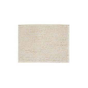 Urban Loft 100% Cotton, Non-Skid, Pinstripe Bath Mat