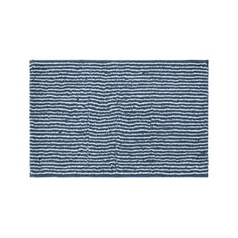 Urban Loft 100% Cotton, Non-Skid, Pinstripe Bath Mat